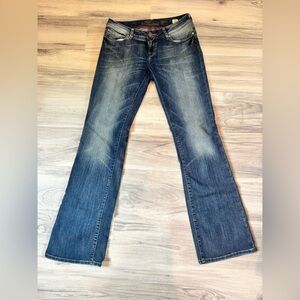 Mavi Dark Blue faded Bootcut mid rise Women's Jeans